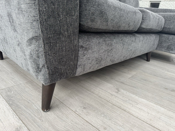 Furniture Village Sofia Dark Grey Fabric Corner Sofa with Chaise End16