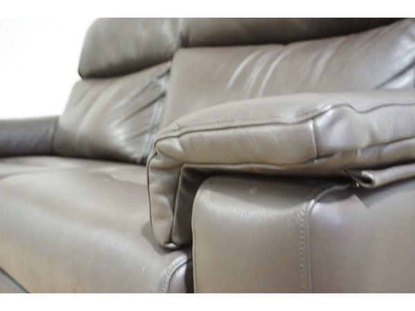 G Plan Thornbury capri chocolate leather standard 3 seater sofa2