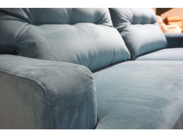 G Plan Vintage 72 plush mallard fabric 3 seater sofa4