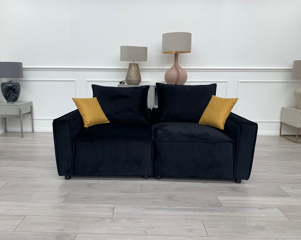 New Black 2 Seater Split cinema sofa style (Delivery Available)2