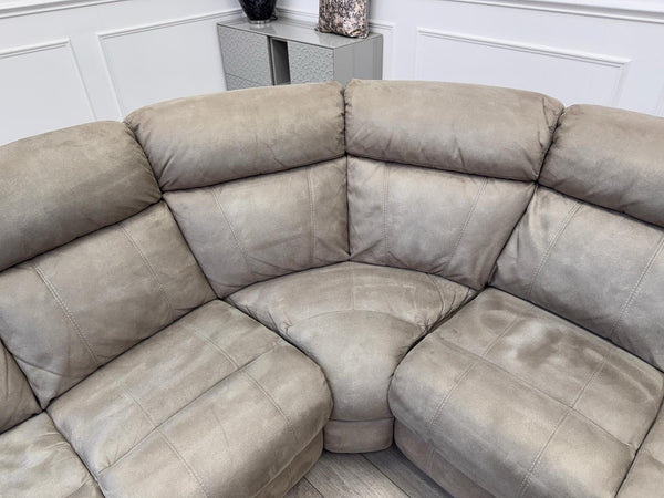 Furniture Village Moreno Power Reclining Corner Sofa In Beige Fabric14