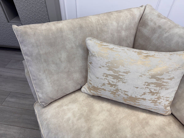 Sofology Emperor Modular Corner Unit Section Ivory/Cream Velvet Fabric9