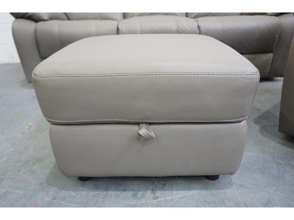 FV Moreno elephant grey leather electric reclining 3 + 2 seater sofas Set5