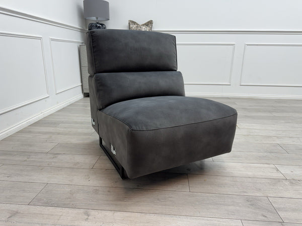 Sofology Dakota Middle Section Dark Grey Velvet Fabric7