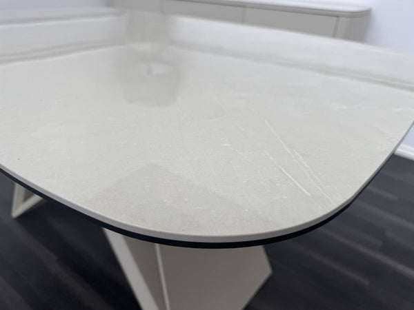 Furniture Village Mirage Small Extending Dining Table marble-effect ceramic top12