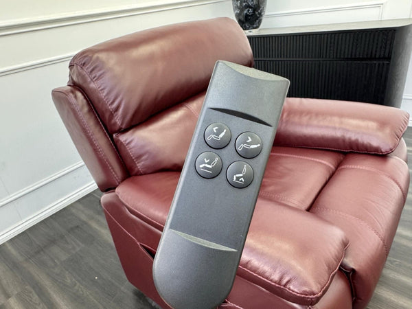 Furniture Village Moreno Lift and Rise Recliner Armchair Burgundy Leather15