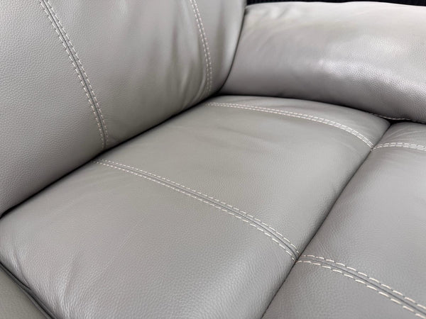 Furniture Village Moreno Power Recliner 3 Seater Sofa Grey Leather19