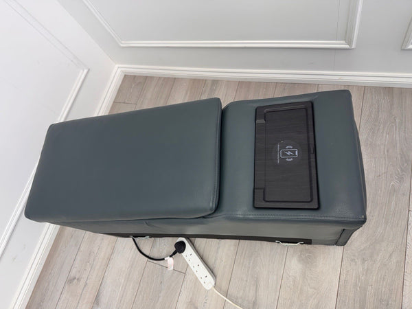 Sofology Plaza Console Peacock Leather Cup Holders Wireless Charging Socket9