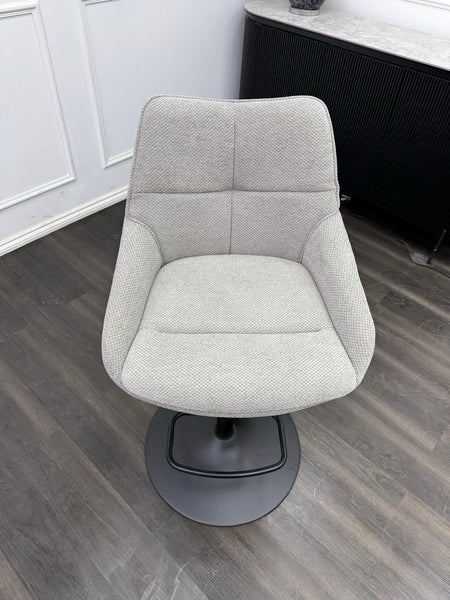 Furniture Village Kiara grey/taupe swivel dining barstool (Pre-sale)20