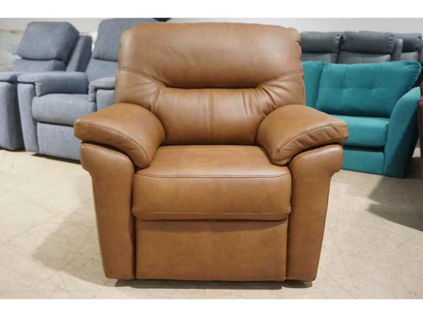 G Plan Seattle texas tan leather standard arm chair3