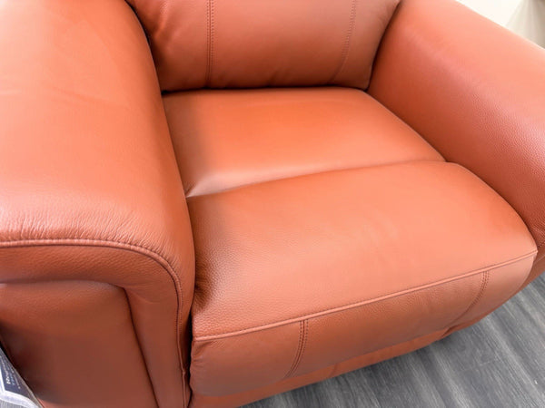 LAZY BOY PARIS Static Armchair In Brown Leather4