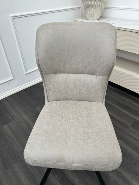 Furniture Village Loki Taupe Swivel Dining Chair With Handle (Pre-sale)3