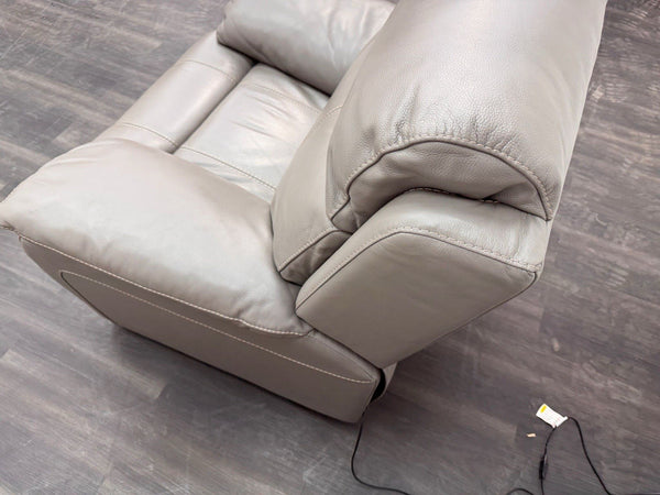 Furniture Village Moreno Grey Leather Armchair Electric Power Recliner11