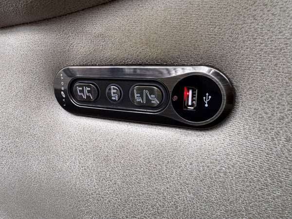 LA Z BOY Winchester Power Recliner 3 Seater Sofa In Beige Fabric Power Headrest6