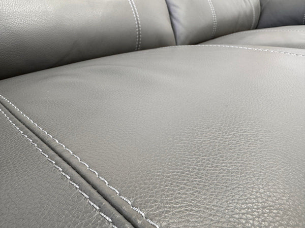 Furniture Village Cozee 2.5 Seater Sofa in Grey Pure Leather12