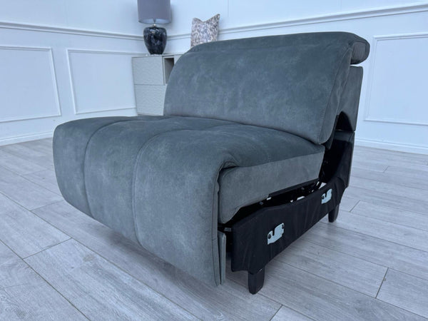 Sofology Marvella Flecked Mineral Green Velvet Middle Section Power Recliner10