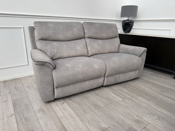 LAZYBOY DOUGLAS POWER RECLINER 3 SEATER SOFA IN GREY FABRIC7