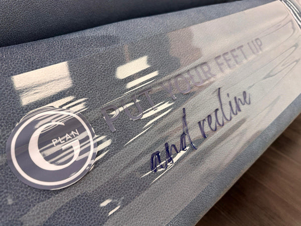 G PLAN Thornbury Power Recliner 3 Seater Sofa In Indigo Stingray Velvet Fabric4