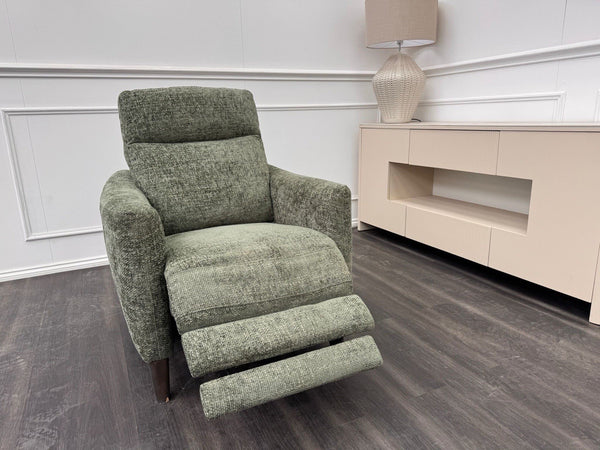 Furniture Village Petit Olive Fabric Armchair Power Recliner13