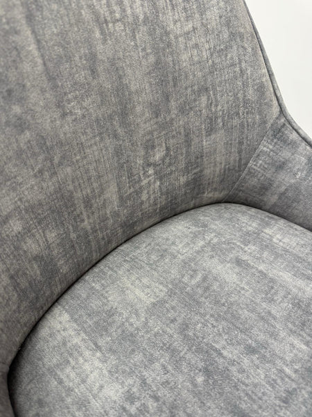 Furniture Village Veja Grey Velvet Swivel Dining Barstool (Pre-sale)12