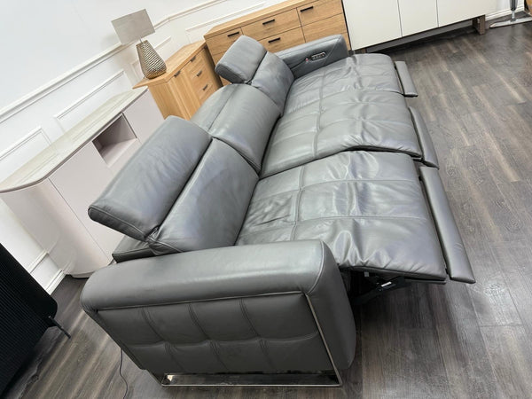 Sofology Marvella Power Recliner Large 4 Seater Sofa Charcoal Leather3