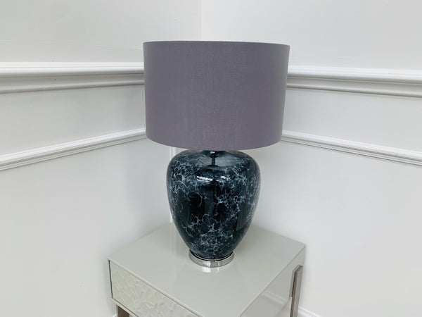 BRAND NEW Sofology Walters Table Lamp & Shade - Navy Marble £2491