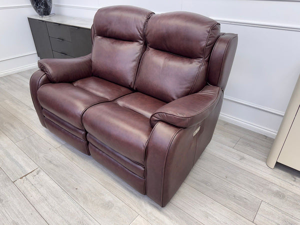 Parker Knoll Boston Burgundy Leather Power Recliner 3+2 Seater Sofa RRP £409918