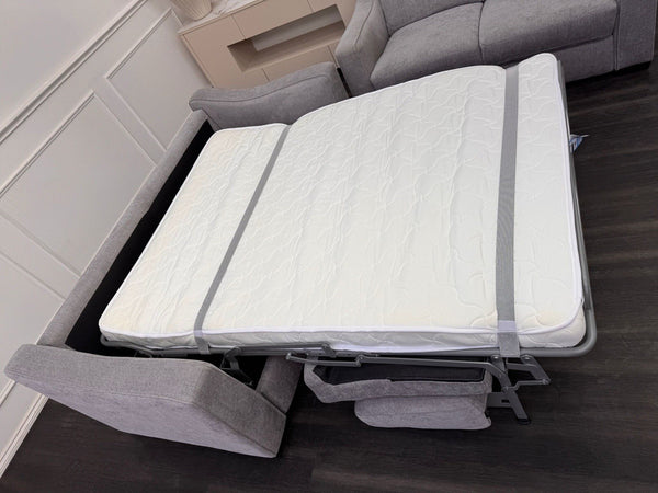 Furniture Village Optimus 3 Seater Sofabed + 2 Seater Sofa Set Grey Fabric11