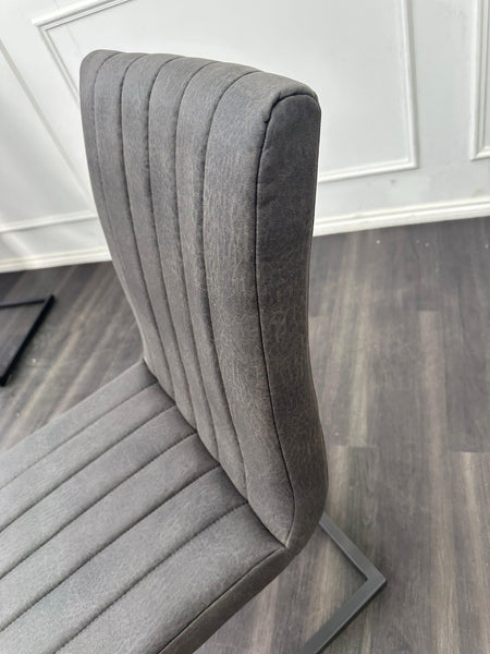 Furniture Village Moon grey suede dining chair (Pre-sale)3