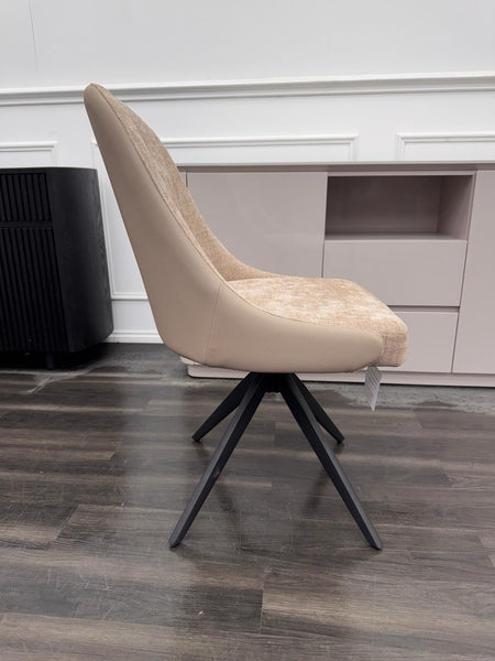 FV Jose Pebble Beige Fabric Swivel Dining Chair (Pre-sale)3