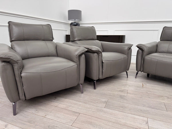 FV Jude 3 Seater & 2x Armchair Power Recliner Sofa Set with Telescopic Headrests13