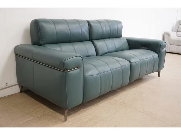 Furniture Village Homestage Lake Green 3 & 2 Seater Sofa Set Power Recliner1