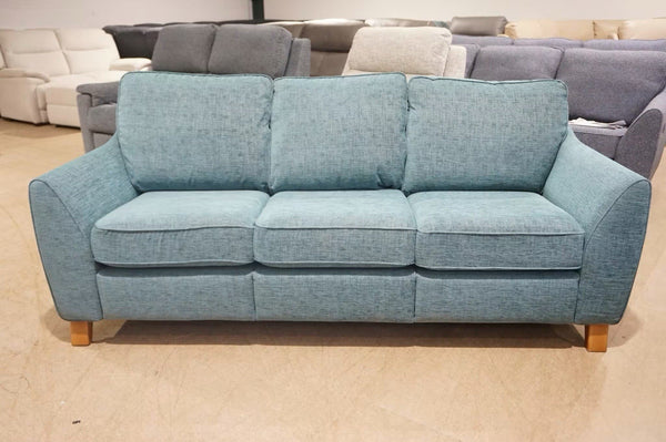 G Plan Vintage 68 fleck blue fabric large 3 seater sofa1