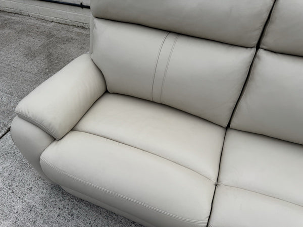 LA-Z-BOY WINCHESTER LEATHER POWER RECLINER 3 SEATER SOFA & ARMCHAIR SET - Cream20