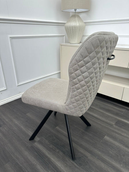 Furniture Village Loki Taupe Swivel Dining Chair With Handle (Pre-sale)10
