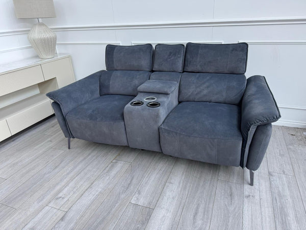 FV Jude 2 Seater Dexter Shadow Power Recliner Sofa with Telescopic Headrests0