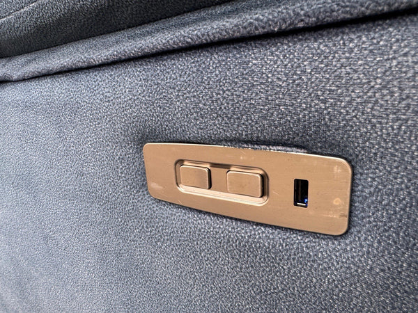 G PLAN Thornbury Power Recliner 3 Seater Sofa In Indigo Stingray Velvet Fabric15