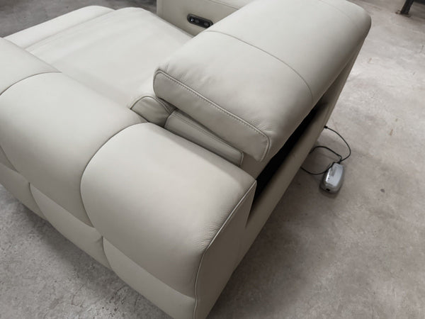 Lazyboy COLORADO Off White Snuggle/Cuddle Armchair Power Recliner + Headrest 1
