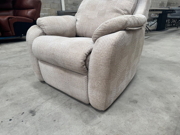 G Plan Kingsbury Power Recliner Armchair In Beige Pattern Fabric11