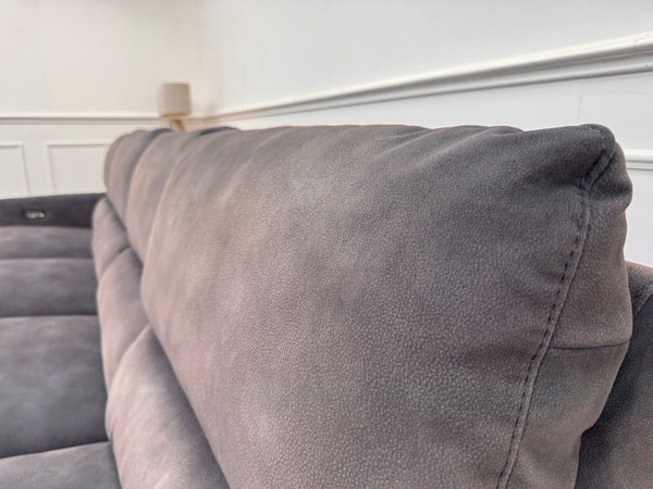 Furniture Village Nixon Large 4 Seater Sofa Power Recliner In Grey Lux Velvet12
