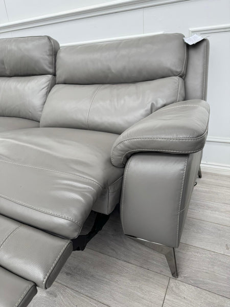 Furniture Village Missouri Power Recliner 3 & Static 2 Seater Sofa Set Grey12