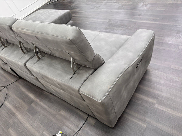 Furniture Village Xavier Chaise End Corner Sofa with Power Recliner + Headrests17