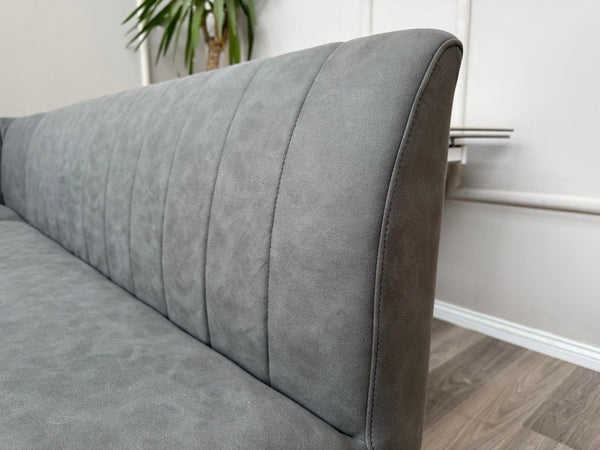 Furniture Village Grigio LHF Corner Dining Bench Grey Fabric (Pre-sale)12