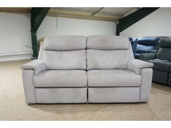 G Plan Ellis stingray charcoal 3 seater sofa power recliner headrest lumbar 3
