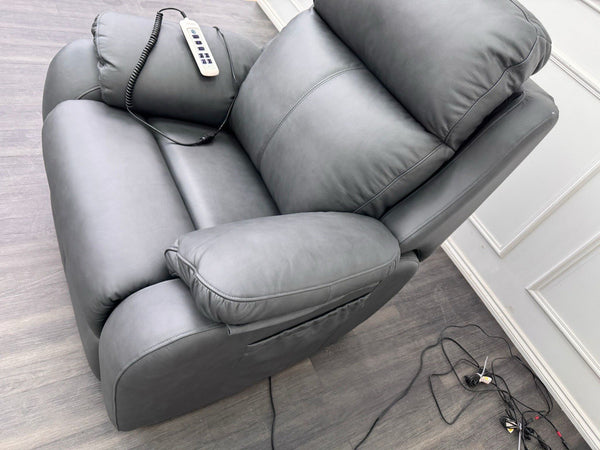 G Plan Kingsbury Cambridge Petrol Blue Power Rise And Recliner Armchair Headrest20