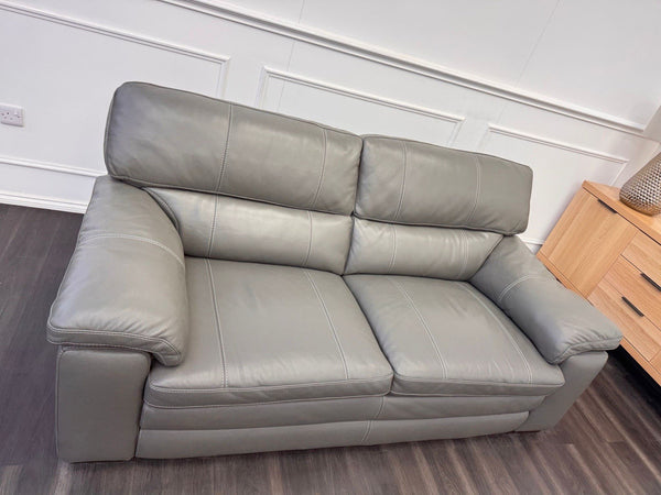 Furniture Village Cozee 2.5 Seater Sofa in Grey Pure Leather10