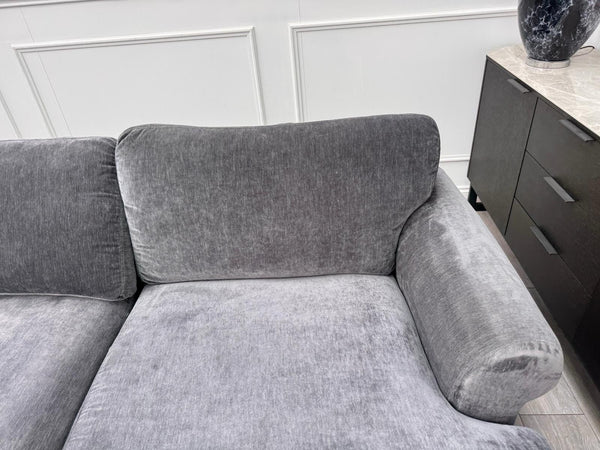 DFS Sydney RHF Corner Sofa Chaise End Charcoal Grey Chenille12