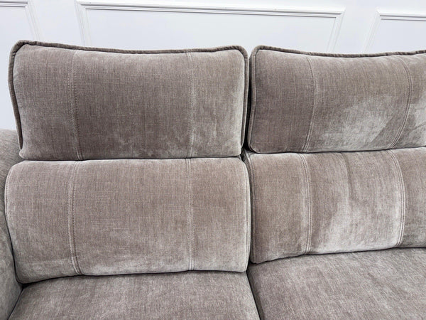 FV Jude 2 Seater Beige Chenille Power Recliner Sofa with Telescopic Headrests6