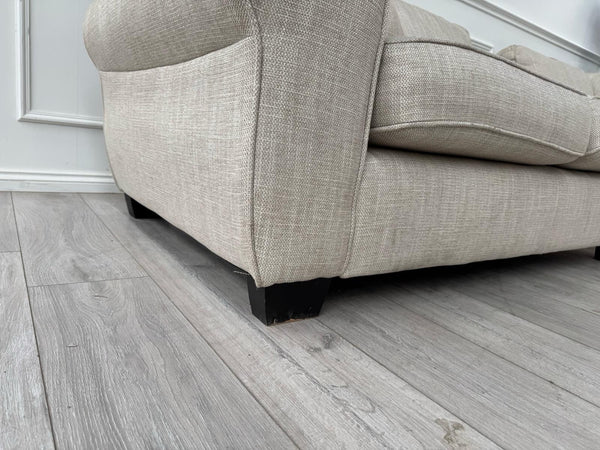 Sofology Nimbus Large Corner Sofa Beige Woven Fabric4