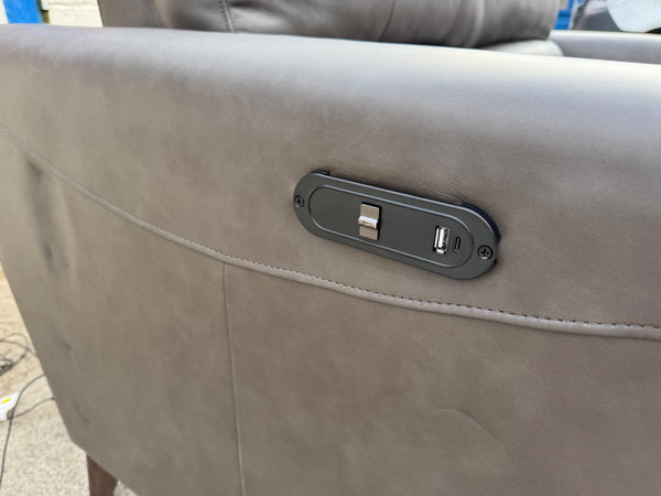 La-Z-Boy Dark Grey Leather 3 Seater Power Recliner Sofa11